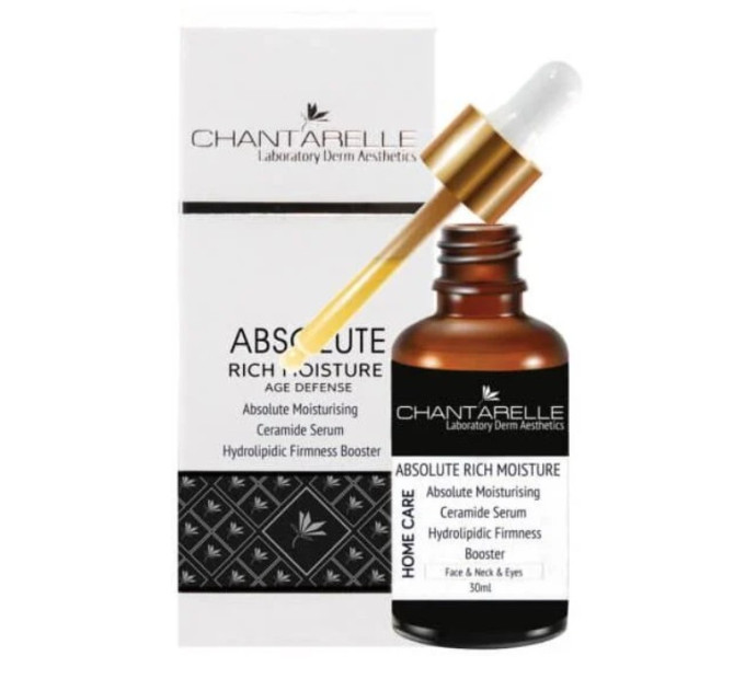 Chantarelle Absolute Moisturising Ceramide Serum Hydrolipidic Firmness Face & Neck & Eyes 30 ml 